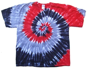 Multi-Color Tie Dye T-Shirt, Adult, S M L XL 2XL 3XL 4XL 5XL 100% Cotton Gildan - Picture 1 of 22