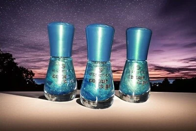 Essence colour & go 3x Nagellack Farbe 172 splash grün blau metallic farbig  Set - Bild 1 von 4