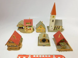6x Faller H0 Gebäude: Kirche+Kapelle+EFH/Einfamilienhaus+Gaststätte #AS12-2 - Picture 1 of 5