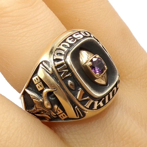 ALAN PAGE 10K HALL of FAME Minnesota Vikings NFL Football Championship Ring LLG5 Cover