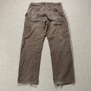 Pantalones de trabajo Dickies Carpenter Jeans para hombre 34x30 marrón desgastado EE. UU. - Imagen 1 de 10