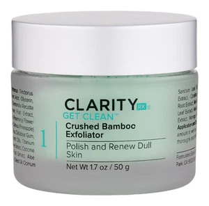 ClarityRx Get Clean Crushed Bamboo Exfoliator 1.7 oz. Facial Scrub & Exfoliant - Picture 1 of 1