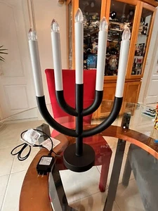 Ikea STRALA LED Candelabra 5-Arm Black 18" 005.031.57 USED - Picture 1 of 10