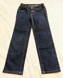 Cat & Jack Girls Size 7 Super Stretch Straight Leg Denim Jeans - Picture 1 of 5