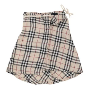 6 Years Burberry Novacheck Skirt - Small Beige Linen - Picture 1 of 9