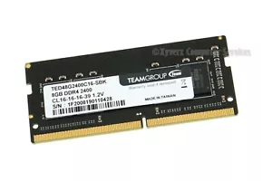TED48G2400C16-SBK GENUINE TEAMGROUP LAPTOP MEMORY 8GB DDR4 2400 (CA65) - Picture 1 of 2
