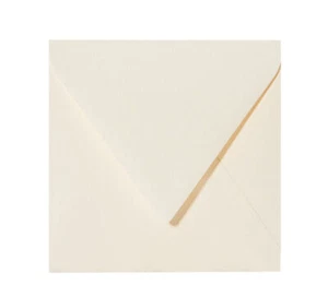 25 quadratische Briefumschläge 155x155 mm - Zartcreme - 120 g/qm - Bild 1 von 1