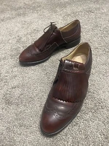 Herren Johnson Murphy Budapester Schnürschuhe Leder Klassisch Golfschuhe 27-2167 Größe 9,5B - Bild 1 von 22