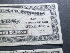 Zwei US importierte Zigarren Zolleinnahmen Briefmarken - Bild 1 von 7