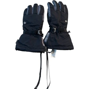 Columbia Mens Large Ski Gloves Snowboard Winter Black Waterproof - Picture 1 of 7