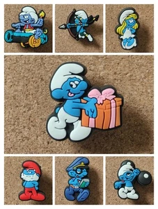 SMURF Croc Charms MIX & MATCH DISCOUNT ON ALL OUR SHOP 10000+CHARMS+FREE P&P - Picture 1 of 9