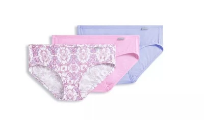 Nuevo Jockey Mujer Talla 7 Bikini Ropa Interior Supersuave Cómoda Paquete de 3 Rosa Lila Foto 1 de 2