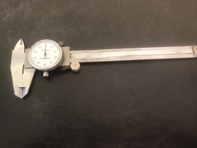 6” Dial Caliper Shock Proof .001" No Mfg Name Good Used Condition - Image 1 of 4