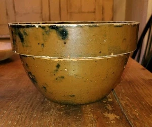 7 & 1/2" Antique Brown Glazed Stoneware Mixing Bowl - Picture 1 of 5