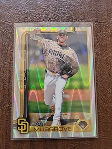 2025 Topps cromo plata refractor de lava #55 Joe Musgrove - Padres de San Diego - Imagen 1 de 4