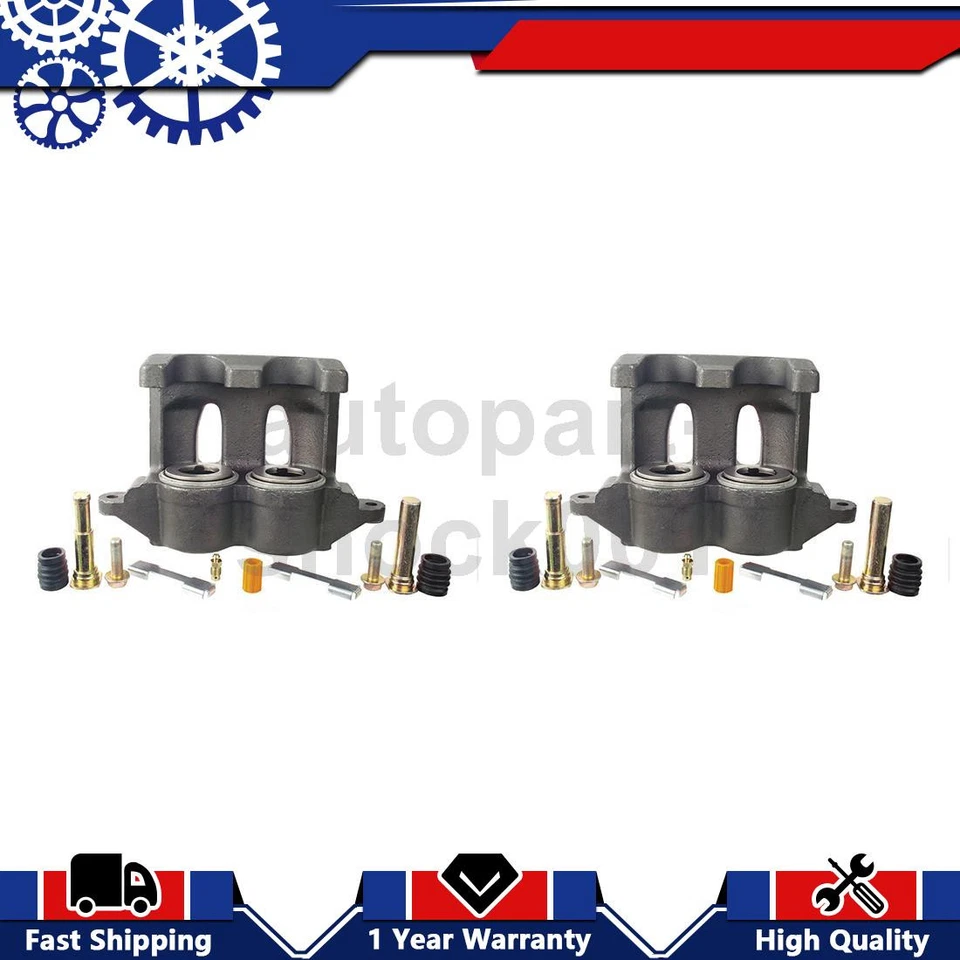 Pair Front Driver Passenger Brake Calipers Fits 2011 2012 2013 2014 Ford F53 - Image 1 of 4