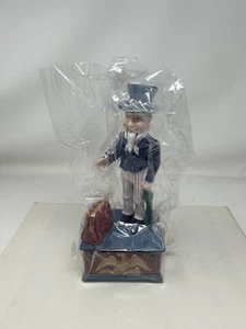 Uncle Sam Mechanical Money Bank Figurine New Original Box + Instructions Wraping - Picture 1 of 8
