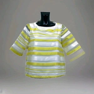 Tension in Florence T-shirt 60style Corrosion Printing Yellow Line Fly Waps M - Picture 1 of 9