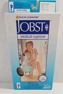 JOBST Women's Ultrasheer Thigh High Lace 20-30 mmHg Closed Toe - Picture 1 of 6