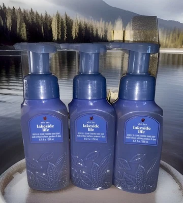 3 Lakeside Life Bath & Body Works Gentle Foaming Hand Soaps-8.75 oz-NEW - Image 1 of 4