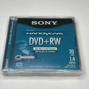 Paquete de 2 Mini Discos Sony Handycam DVD+RW 1.4GB 30 Min Una Cara NUEVO SELLADO - Imagen 1 de 2