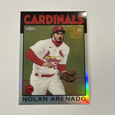 Nolan Arenado 2021 Topps Chrome '86 Topps Refractor Insert #86BC5 Cardinals  - Image 1 of 2