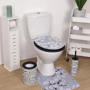 WC SITZ ECRIN GRAU TOILETTENDECKEL KLODECKEL KLOBRILLE TOILETTENSITZ MDF KLOSITZ - Bild 1 von 4