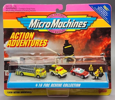 NEW/SEALED Vintage Galoob Micro Machines #16 Fire Rescue Collection 75030 - Image 1 of 4