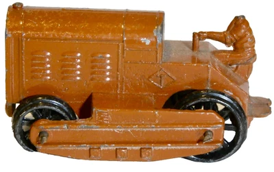 TRACTOR BULLDOZER TOOTSIETOY #4646 ROJO ORUGA DE COLECCIÓN AÑOS 30 Foto 1 de 4