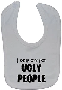 Ugly People Baby Fütterung Lätzchen NB-3 Jahre Touch Fastener Junge Mädchen Geschenk Kinderzimmer lustig - Bild 1 von 6