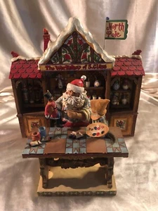 Lote de 2 piezas Jim Shore The Workshop Of Santa Claus & Toy Master 2007 4008233 - Imagen 1 de 9