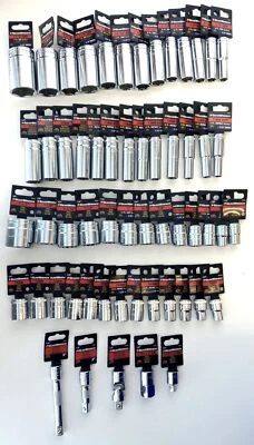 Gearwrench Step Out 1/2" Drive Display SAE And Metric Ratchets Sockets 81443 - Image 1 of 3