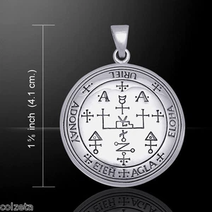 URIEL Sigil Archangel 4cm pendant "Fire of God"925 sterling silver Peter Stone. - Picture 1 of 5