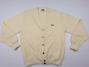 Vintage 80er The Fox Pullover JC Penney Acryl Strickjacke Gr. L Cobain Style gelb - Bild 1 von 11