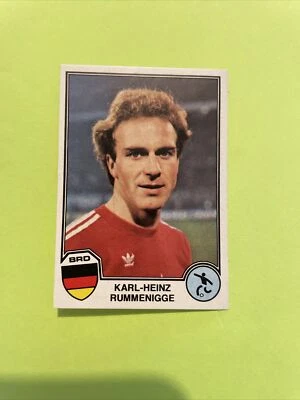 Original 1982 Image Sticker Panini Superstars Football Karl Heinz Rummenigge - Photo 1/2