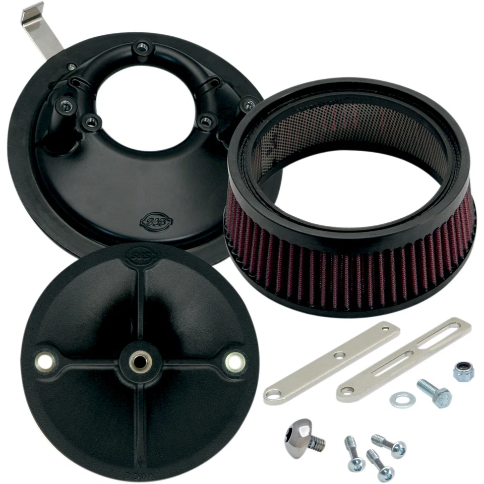 Kit de purificador de aire S&S CYCLE 1010-1313 170-0176 Super Stock™ Stealth - negro Foto 1 de 1