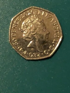 Very RARE Peace Prosperity and Friendship With All Nations 50 Pence Coin - Picture 1 of 2