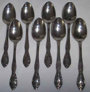 Oneida Profile GALVESTON: Stainless Flatware: 8 Teaspoons: VGC: NR - Picture 1 of 3