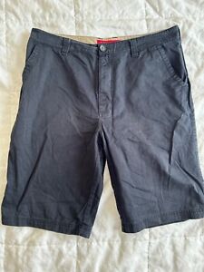QUIKSILVER shorts size L 100% cotton denim wide leg baggy Y2K vintage surf wear 