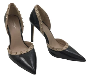 Carvela Kurt Geiger Women's Heels Size 5 Black Pink Studded Stiletto Used F1 - Picture 1 of 9