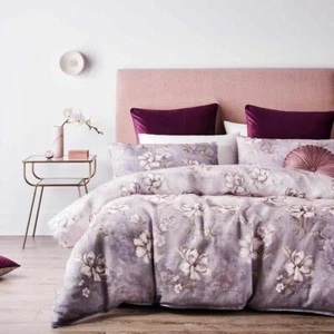 New Elysian Bloom Queen Quilt Cover Set from Logan & Mason Floral Lilac - Picture 1 of 2