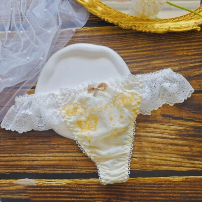 Nuevo Tanga Princesa Japonesa Niñas Bragas T-Back Lolita Lindo Encaje Lazo Ropa Interior Foto 1 de 3