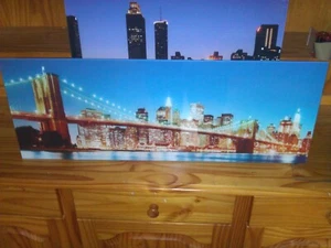 Glas Wandbild Skyline inklusive Wandhalterung #OEL LR1 - Bild 1 von 1