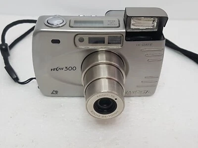 Vintage Minolta Vectis 300 IX-Date Point & Shoot APS Film Camera. Working - Image 1 of 4