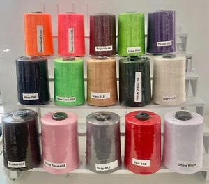 T50 or Tex 40 sewing thread 6000 yards cones 100% spun polyester count 30/2. - Picture 1 of 1