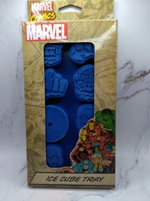 Marvel Comics Heroes Silicone Ice Cube Tray Mold - Iron Man Hulk Captain America - Image 1 of 2