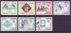 Qatar 1967 SC 125-125F MH Set Boy Scouts 60th Anniversary - Picture 1 of 3