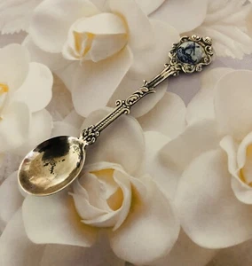 Sterling Silver Souvenir Spoon - Holland Windmill - 3/1/4" - Picture 1 of 12