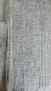 Sierra Cream Slub and Stripe Sheer Voile Curtains - Picture 1 of 5