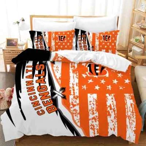 3D Printing fashion 3-Piece Bedding Set Cotton Quilt Cover Pillowcase Fans Gift - Picture 1 of 23